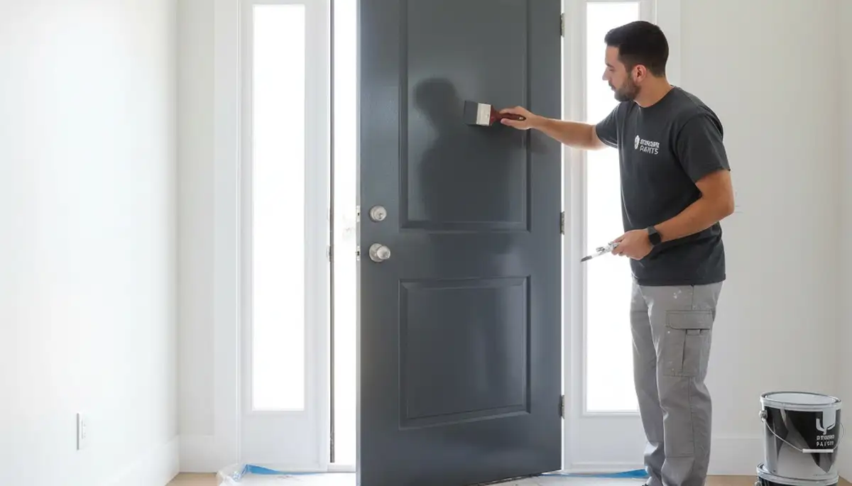Professional door painting and refinishing service in Tucson, AZ for sun-resistant home finishes