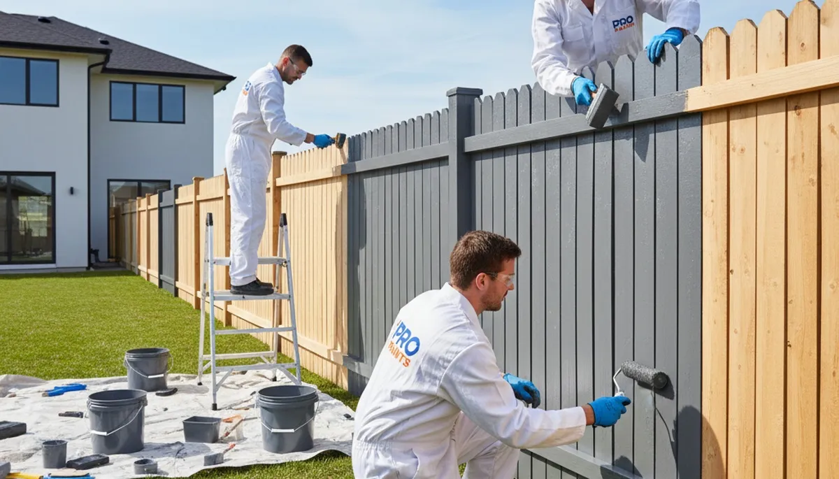 Professional fence painting and restoration in Tucson, AZ with durable desert-protective coatings