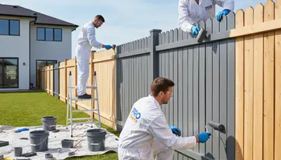 Professional fence painting and restoration in Tucson, AZ with durable desert-protective coatings