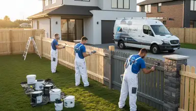 Professional fence painting and restoration in Tucson, AZ with durable coatings for desert weather