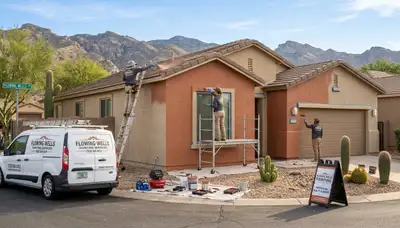 Professional house painters in Tucson AZ providing expert home exterior painting services