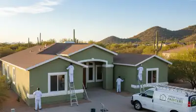 Professional house painters in Tucson AZ providing expert exterior and interior painting services