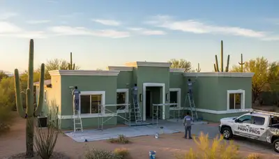 Professional house painters in Tucson AZ providing expert exterior and interior painting services