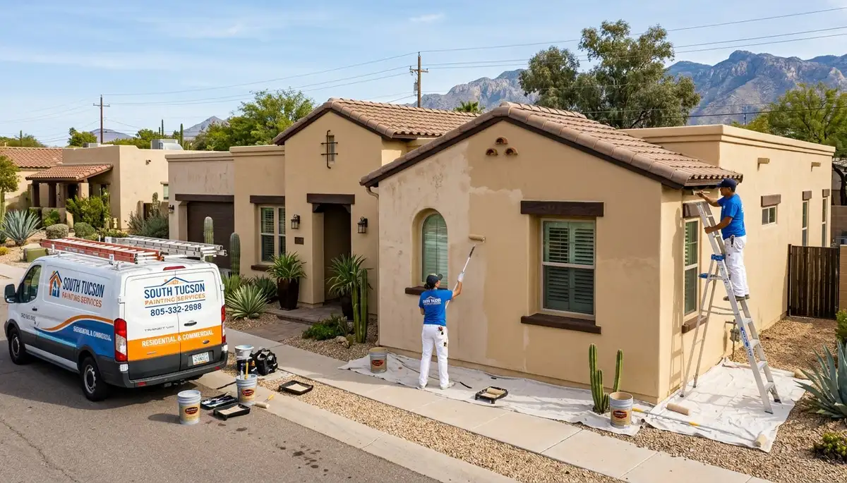 Professional house painters in Tucson AZ providing exterior home painting services