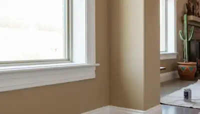 Professional interior trim painting with crisp lines highlighting Tucson, AZ home architecture